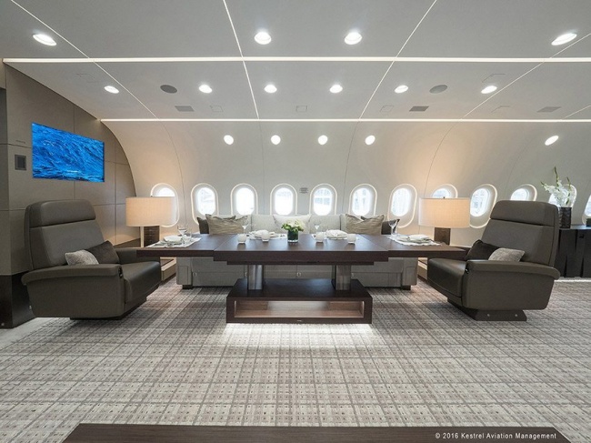 интерьер Boeing Business Jet 787